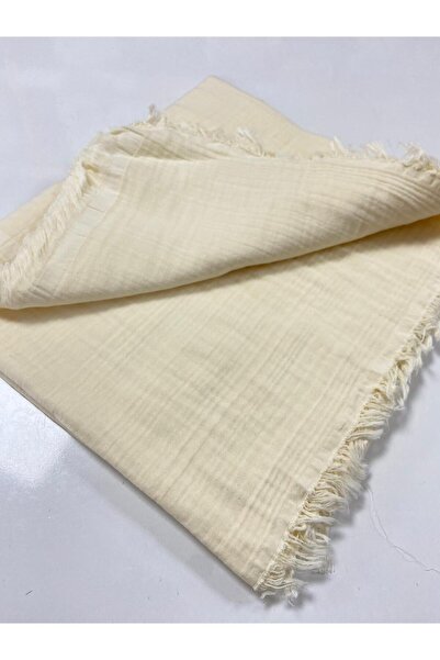 YUSRAMODA 4 Layer Muslin Tassel Blanket / Baby Bedspread / 130 X 130 cm & 100% Cotton Organic Certified
