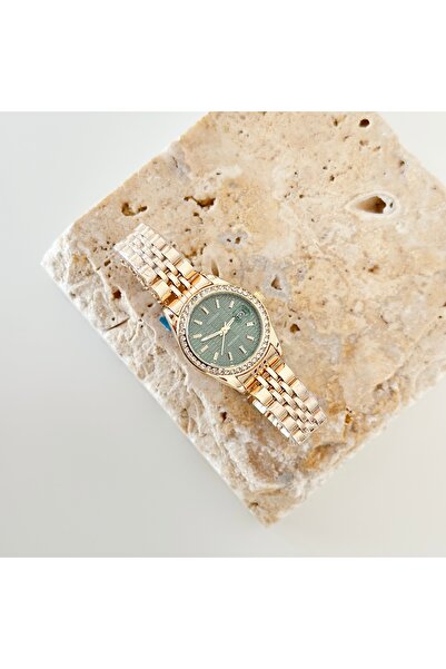 Vesce Atelier Glace Gold Watch Green