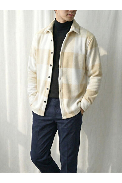 viperkombin قميص شتوي رجالي من الصوف مع قماش توك