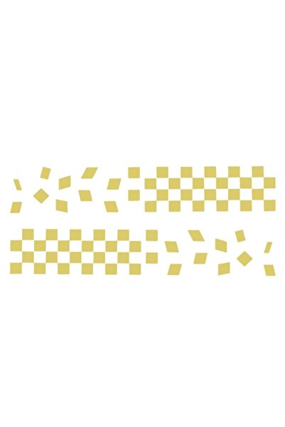 Oracal 651 Car sticker - Finish line, 2 pcs, 70x12cm, gold