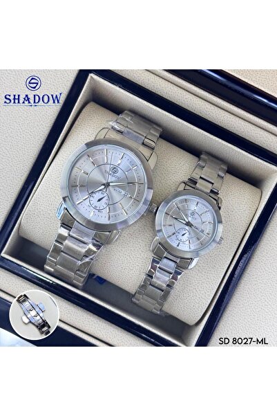 SHADOW Luxurious Couple Watch Set - Day & Date Function (Arabic/English) - Multi-Dial Design
