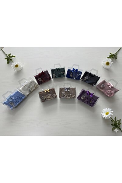 lifestyling Transparent Box Scarf Prayer Beads Stone Zikirmatik Set Gift Mevlüt Hajj Umrah Gift