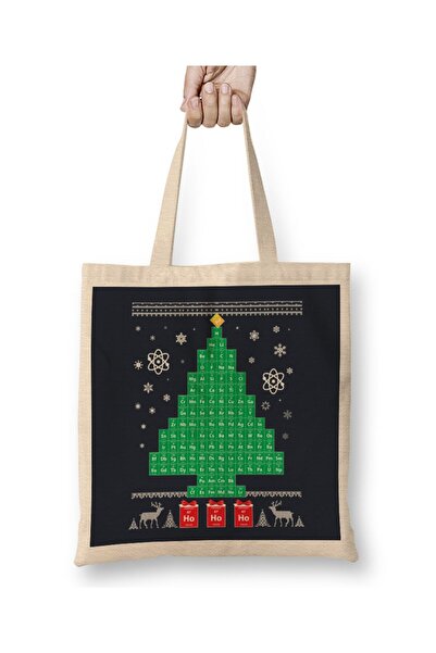 Toyaso Arborele de Crăciun al științei Tabel periodic Chimie Crăciun Geantă d...