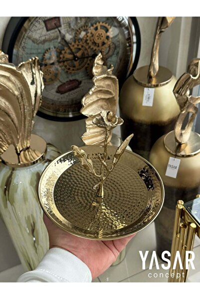 YASAR CONCEPT Goldiva Brass Serving Bowl