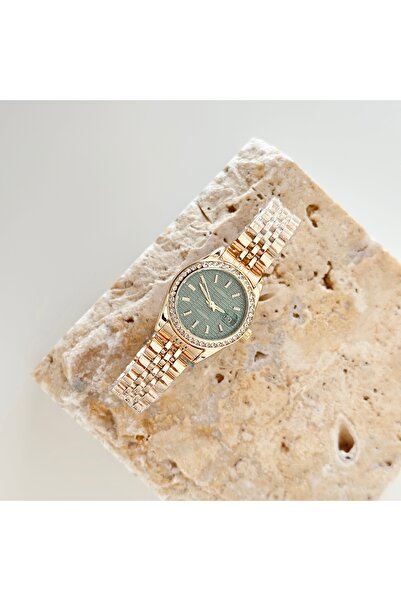 Vesce Atelier Glace Gold Watch Green
