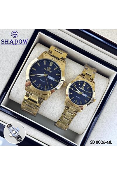 SHADOW Luxurious Couple Watch Set - Matching Day & Date Function (Arabic/English) - Classic Design