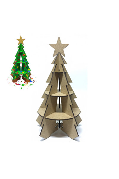 KİDOSE Wooden Christmas Tree Design Kit – Children's Activity Set