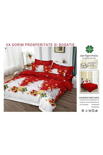 Super Elegant Pucioasa Christmas Bedding 6 Pieces (Finet)