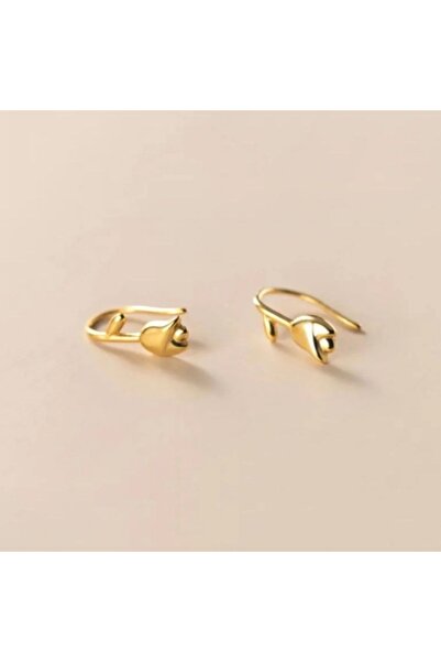 DENİZ Minimal Lale Küpe