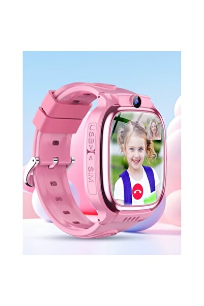 Tovstore Kids Smartwatch Y88 - 4G, LBS+WiFi, SIM, SOS, Camera, 1.69" Touchscreen, Video Call (Pink)