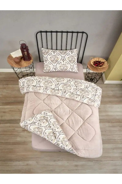 Tekstil Vagonu Tek Kişilik Wellsoft yorgan ve yastık kılıfı uyku seti