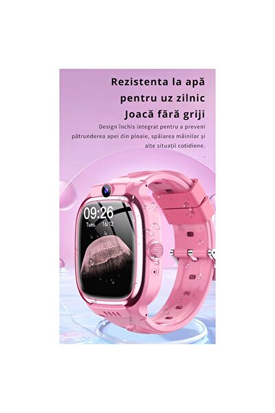 Tovstore Kids Smartwatch Y88 - 4G, LBS+WiFi, SIM, SOS, Camera, 1.69" Touchscreen, Video Call (Pink)