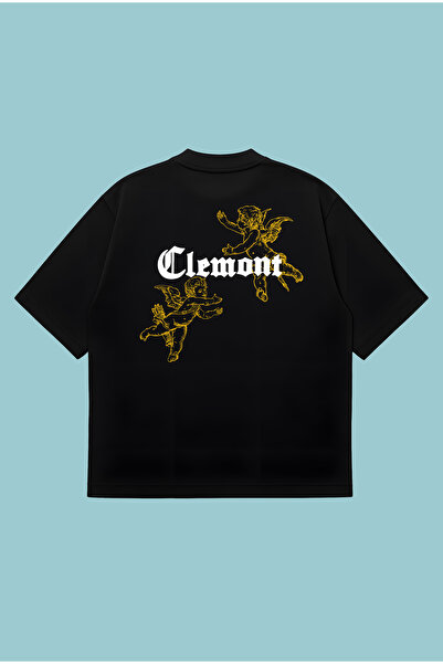 PURE POWER تي شيرت كليمونت أنجلز بوكسي فيت قصة فضفاضة للجنسين – مطبوع تي شيرت...