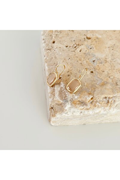 Vesce Atelier Chalcedony Drop Earrings A.Brown