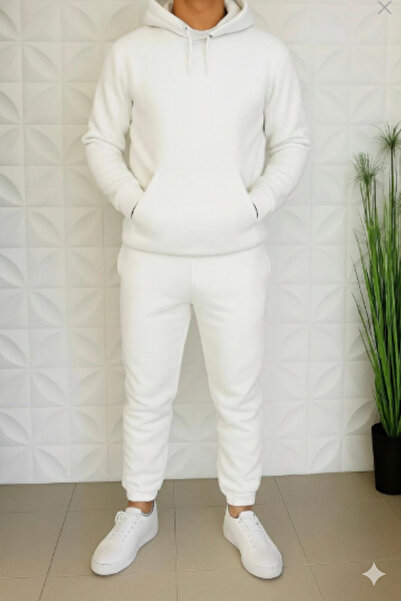 NİCE 3-Ply Thick Combed Cotton Fabric Sha Fleece-Lined Shoes and Bag Set - Bottom and Top Set