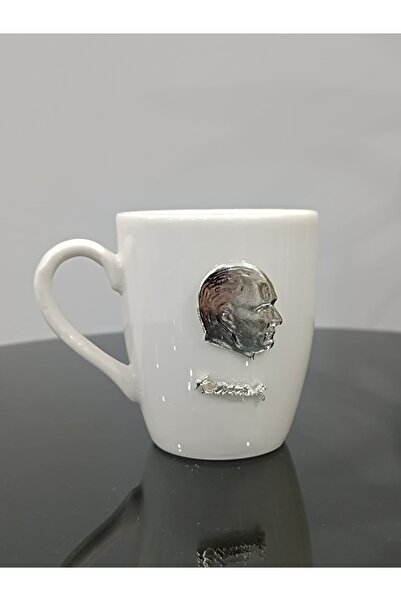 PARILTI HOME COLLECTİON Porcelain Mug with Ataturk and Signature Figure