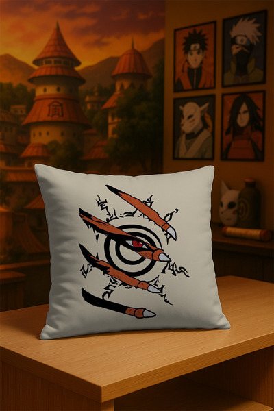 Charmbi Наруто Аніме Надрукований Чохол для Подушки М'яка Тканина Двосторонні...
