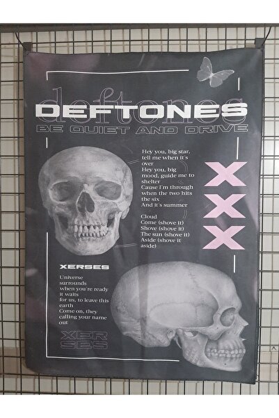 OWLBAG COMPANY Owl Bag Deftones Xxx Collage Patterned Design Wall Tapestry