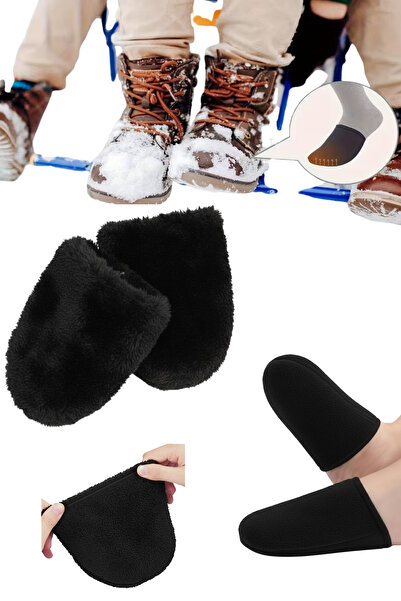 Leiste Foot Teo Plush Toe Warmer 1 Pair Stretchy Over-Sock Half Short Toe Socks