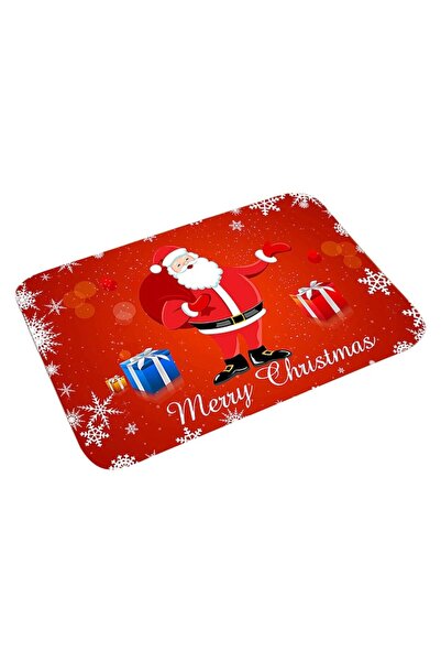 Fokelyi Christmas Floor Mat, Non-Slip, 50x80 cm, Red