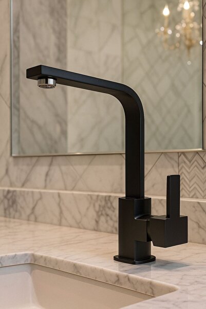 ASİL SU ARMATÜRLERİ صنبور حوض الحمام ذو الجسم النحاسي المربع