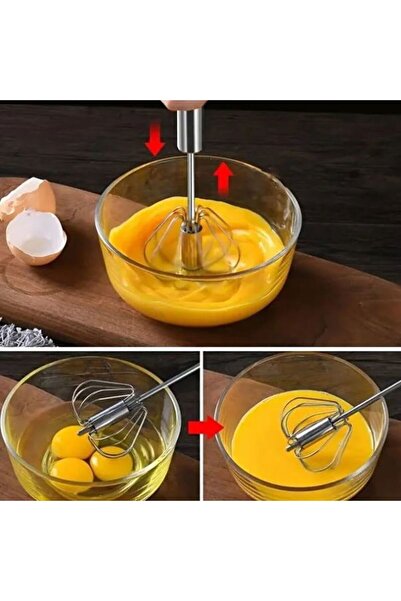 Saint Belisama Concept Push-Pull Mixer Agitator Stainless Steel Push Automatic Beater Whisk