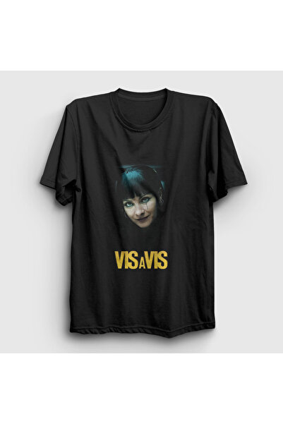 Presmono Unisex Black Zulema Zahir Vis a Vis T-Shirt 584457Tt