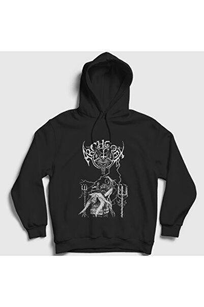 Presmono Hanorac unisex negru Tales Of Desecration Archgoat cu glugă Swea tricou 584083tt