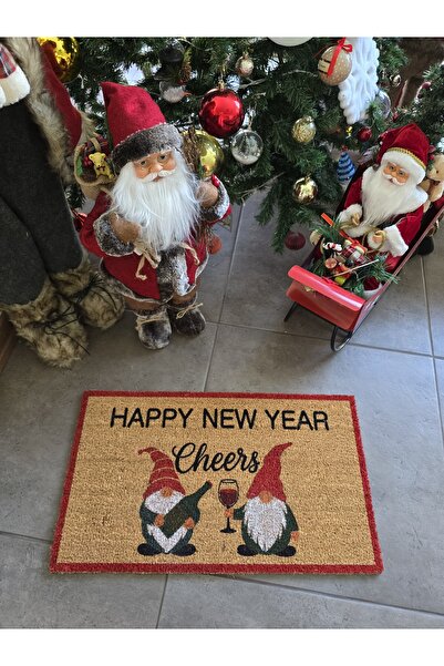 LAMONETA Elf Happy New Year New Year's Eve Front Door Koko Doormat