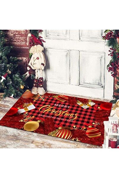 Ronyes Christmas doormat, Ronyes, polyester, red, 50x80 cm