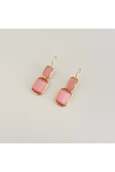 Vesce Atelier Rodonite Natural Stone Earrings