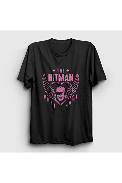 Presmono تي شيرت أسود للجنسين من The Hitman Wwf Wwe Bret Hart 584298tt