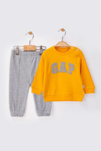 baby flamindo Baby Double Seasonal Pajama Set with Combed Cotton Embroidery Detail