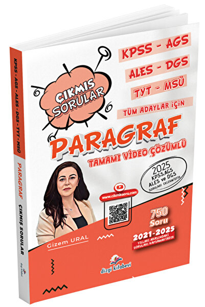 Dizgi Kitap Dizgi 2026 KPSS MEB-AGS ALES DGS TYT MSÜ Paragraf Çıkmış Sorular ...