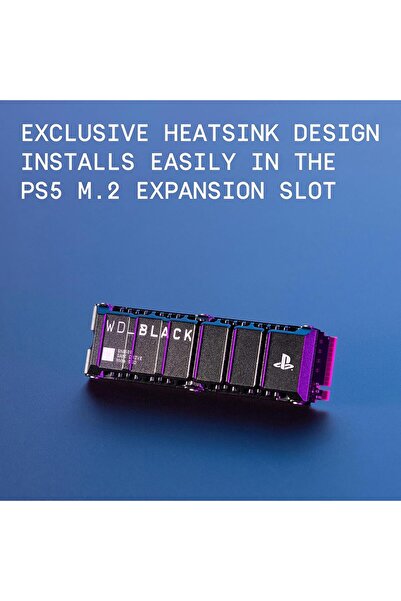 WD_BLACK 4TB SN850P NVMe M.2 SSD Officially Licensed Storage Expansion for PS5 Consoles, up to 7,300MB/s, with heatsink - WDBBYV0040BNC-WRSN