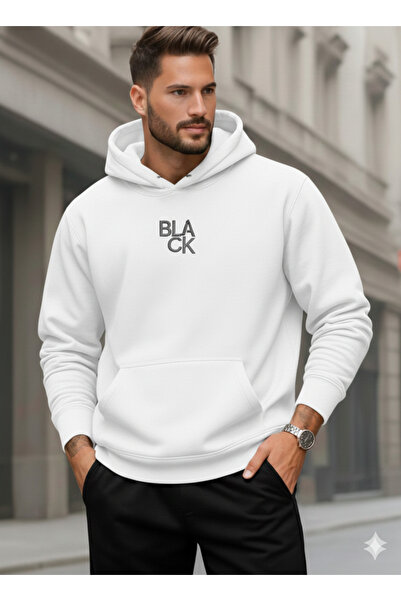 NİCE Ανδρικό φούτερ με κουκούλα Μαύρο