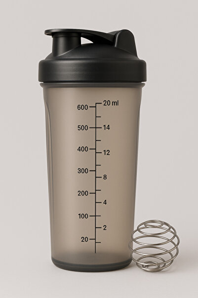 Generic Protein Shaker Bottle with Mixing Ball – 600ml Leak-Proof Sports Shaker