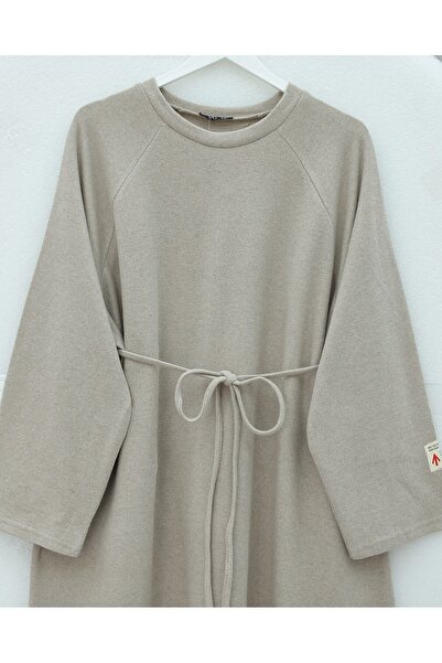 MissRunin Tie-Waist Round Neck Thessaloniki Dress