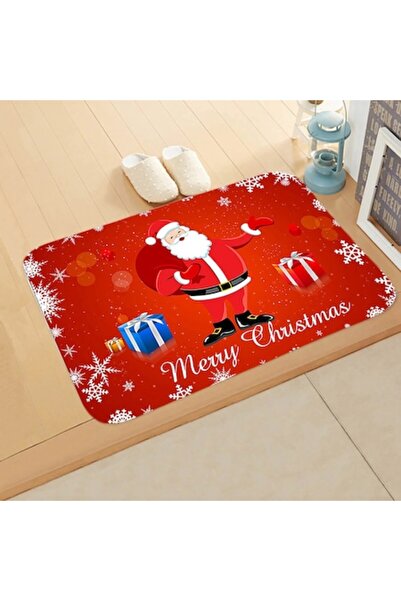 Fokelyi Christmas Floor Mat, Non-Slip, 50x80 cm, Red