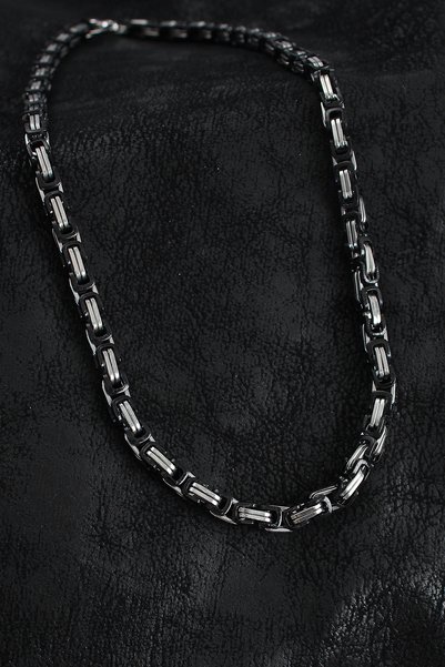 Acousticworld 316L Steel King Chain Model Silver Color Men's Necklace