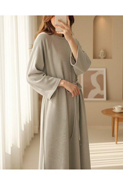 MissRunin Tie-Waist Round Neck Thessaloniki Dress