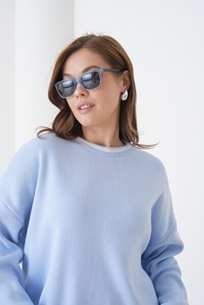 Noi Belis Oversized Color Block Soft Textured Knitwear Sweater Aw25Kz0107
