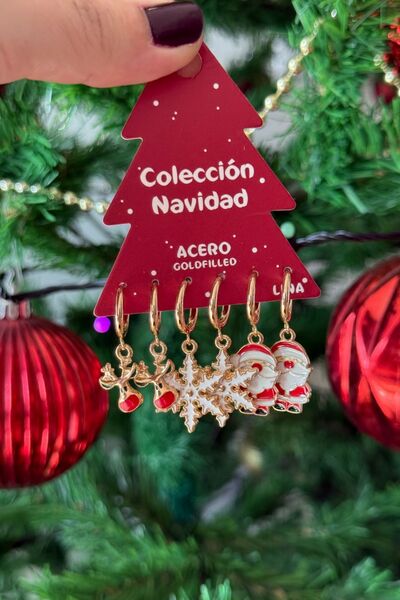 Trendy Butik New Year 6-Piece Earring Set