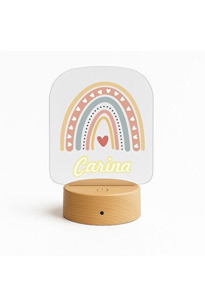 giftcity.ro Lampă LED 3D Personalizată Curcubeu vectorial, Bază cu 16 Culori ...