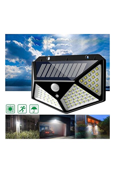 OEM Set of 10 x 100 LED lamp with solar panel, motion sensor