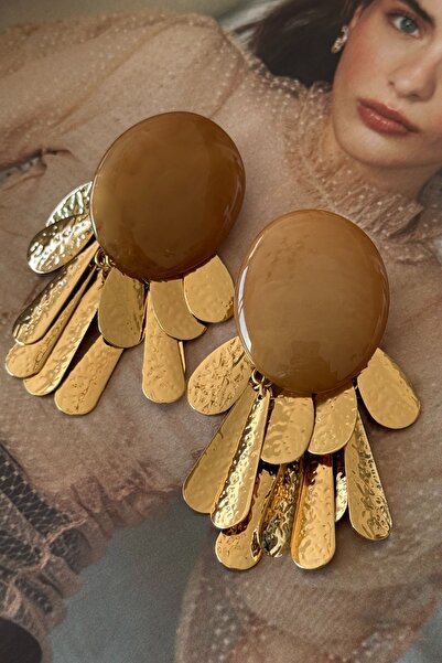 Trendy Butik Gold Dangle Vintage Earrings