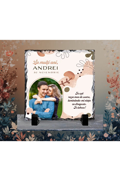 CrisPrint St. Andrew's Day gift slate plaque with photo and text