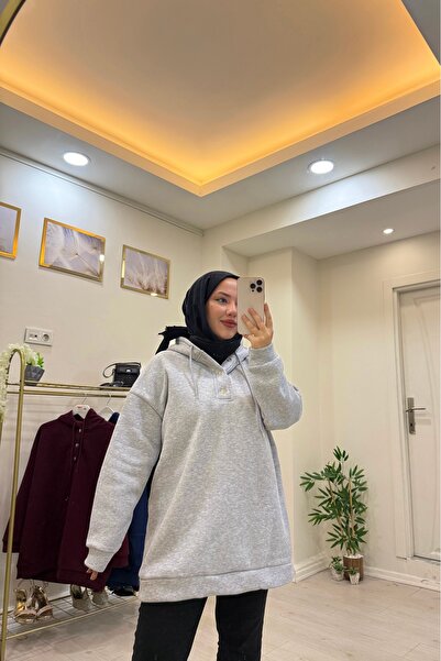 Marka Üç iplik şardonlu sweatshirt