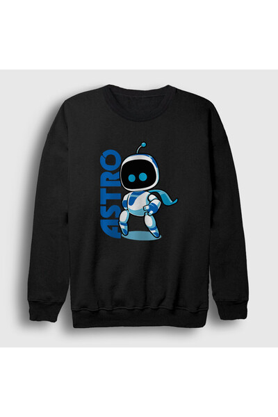 Presmono Unisex Black Game V2 Captain Astro Sweatshirt 583561Tt