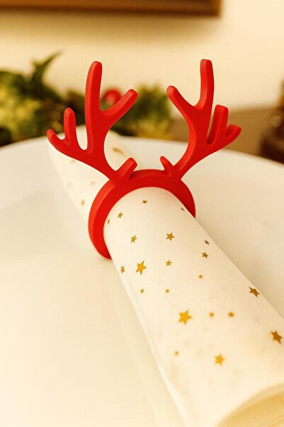 Frostblack Yeni Yıl Temalı Peçete Yüzüğü Yılbaşı Masa Dekoru